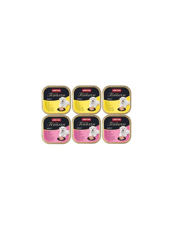 ANIMONDA Dog Vom Feinsten Adult indyk/szynka + indyk/ser 6x150g