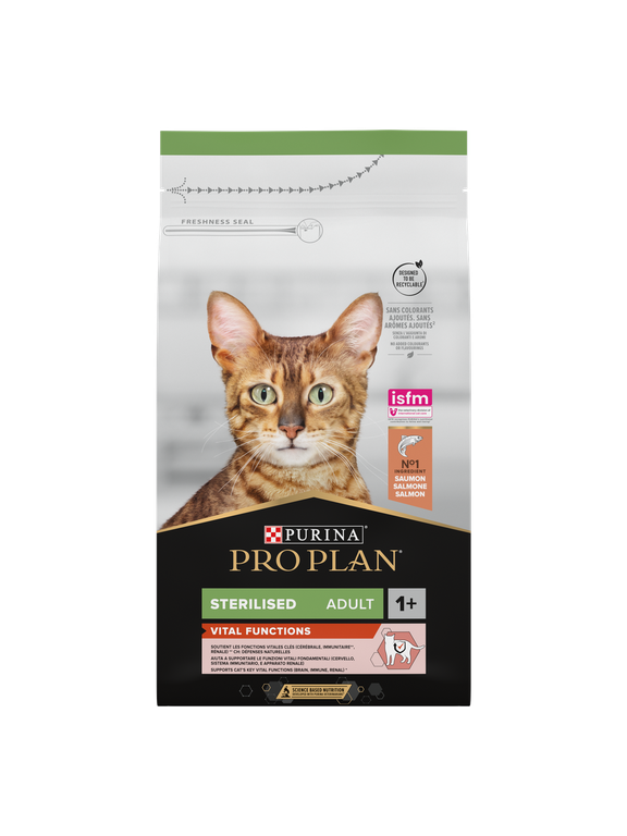 PRO PLAN Sterilised Vital Functions Karma dla kotów bogata w łososia 1,5kg