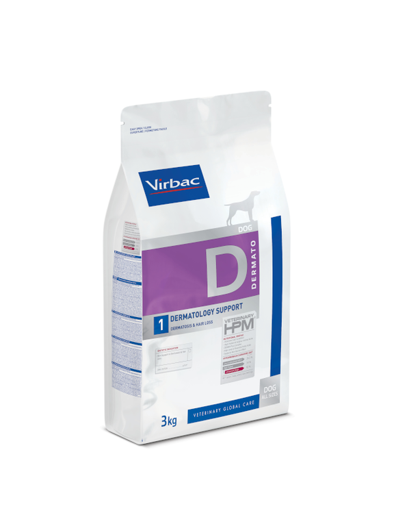 VIRBAC Dog Dermatology Dermatozy, Utrata Włosa, Zapalenia Skóry 7kg