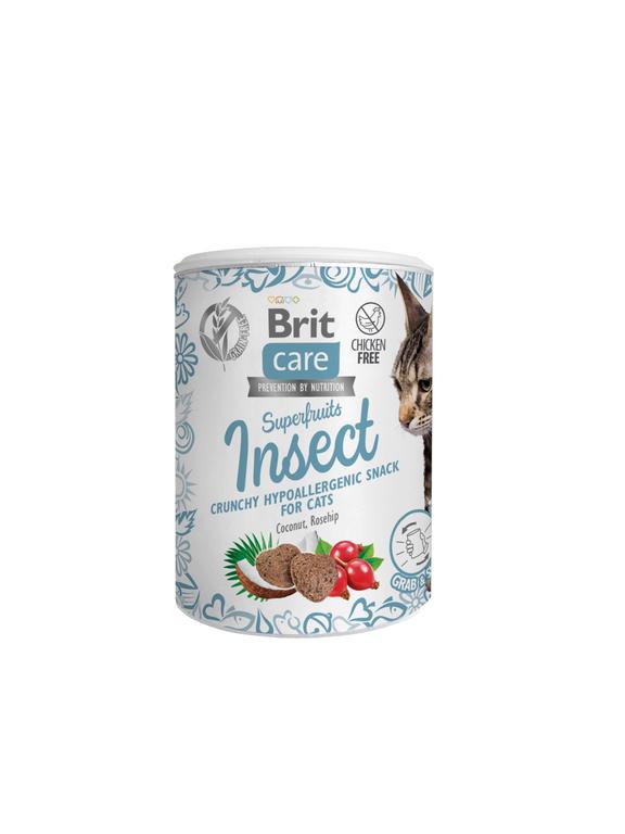 BRIT CARE Cat Snack Superfruits Insect Hypoallergenic 100g