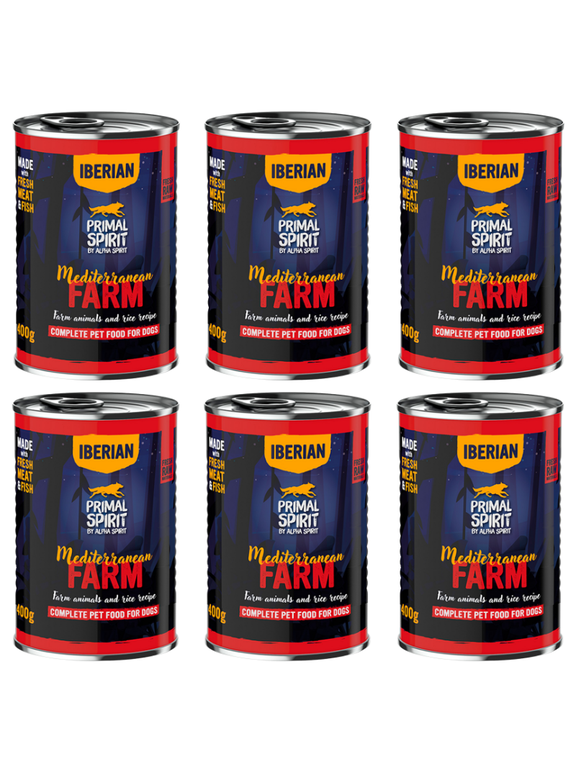 PRIMAL SPIRIT Iberian Mediterranean Farm 6x400g puszka