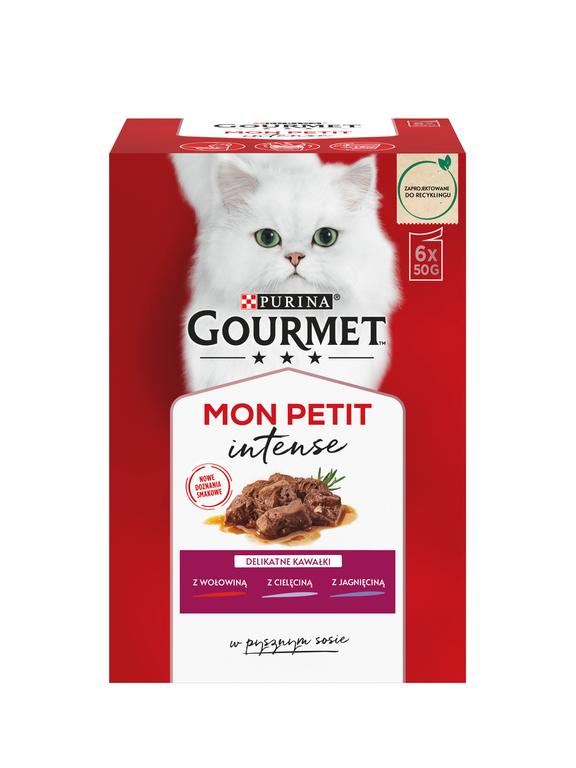 GOURMET mon Petit Pokarm dla kotów - MIX Mięsny 6x50g