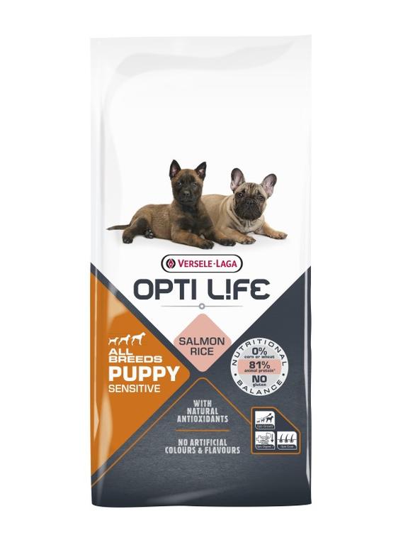 VERSELE-LAGA Opti Life Puppy Sensitive 12,5kg/Opakowanie uszkodzone (4601,7999,8002) !!!