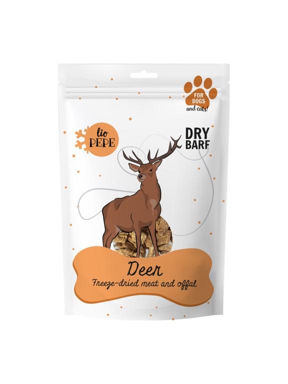 PAKA ZWIERZAKA-Przysmak liofilizowany Lio PEPE Deer (mięso jelenia) 60g