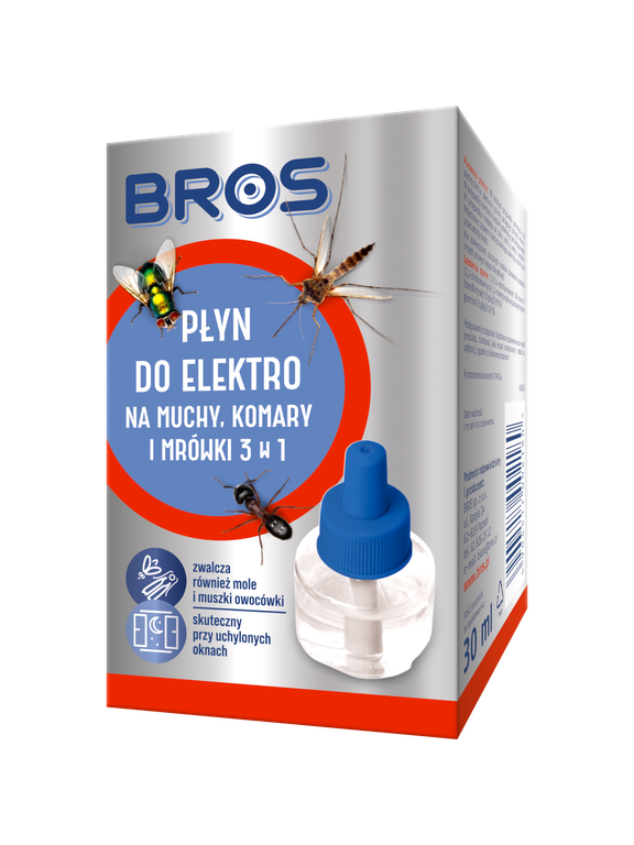 BROS - Płyn do elektro na muchy, komary i mrówki 30ml