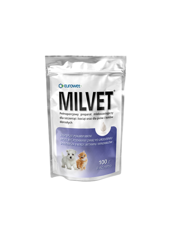 Eurowet Milvet mleko zastępcze dla szczeniąt i kociąt 100g