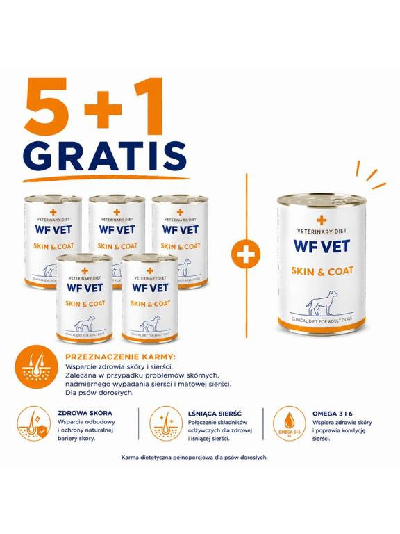 WF VET Skin & Coat dog 6x400g