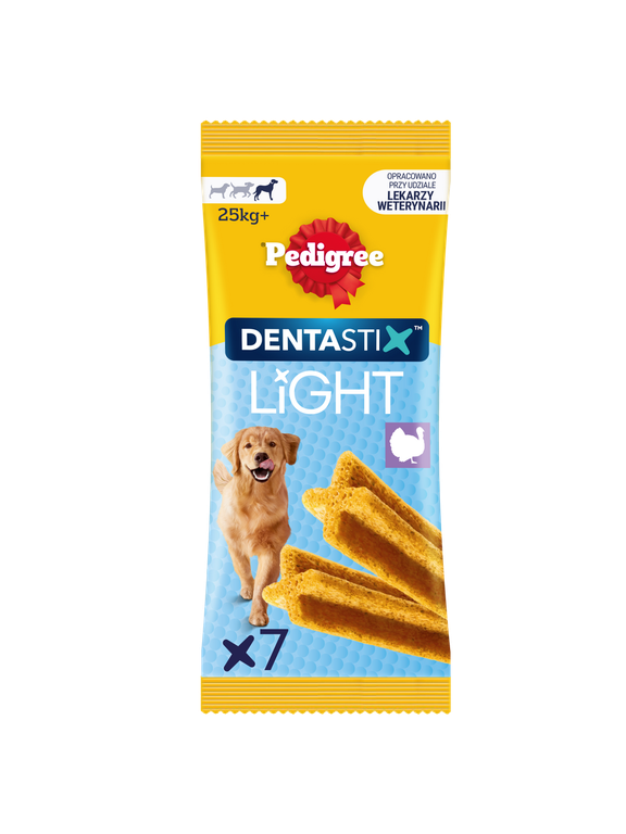 Pedigree Dentastix Light Dental Chews Duże rasy Przysmaki dla psów  7 szt. - 152g