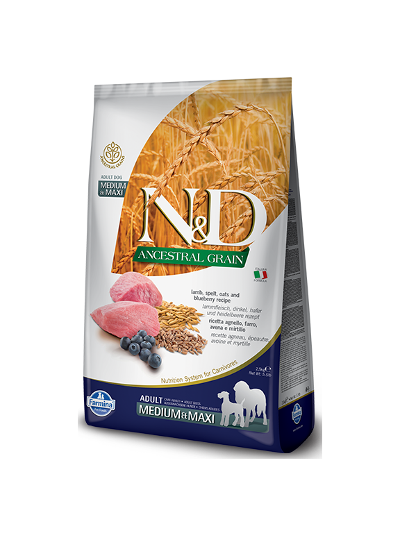 Farmina N&D LAMB BLUEBERRY  MEDIUM MAXI 12kg