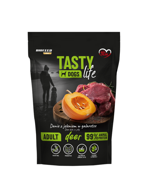 Tasty Dogs Life Danie z jeleniem w galaretce 150g