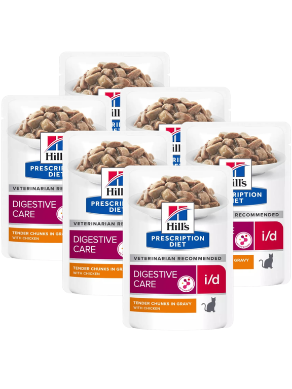 HILL'S PD Prescription Diet Feline i/d z kurczakiem 6 x 85g  - saszetka