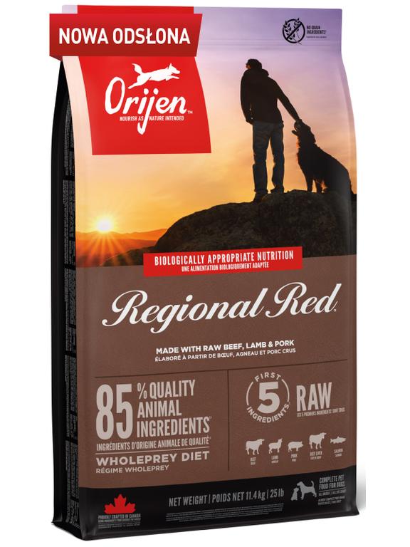 ORIJEN Regional Red Dog 11,4kg/ opakowanie uszkodzone (8084,9166)!!