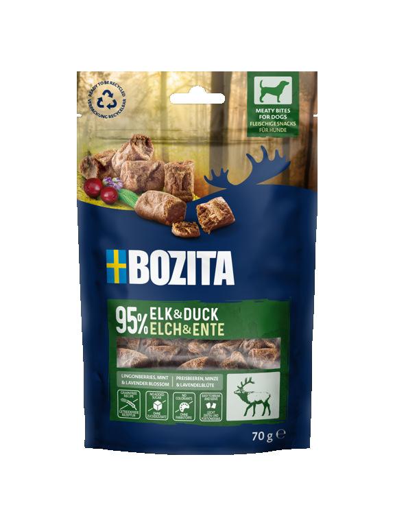 BOZITA Meaty Bites łoś,kaczka przysmak pies 70g