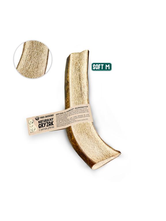 Paka Zwierzaka Naturalny gryzak, poroże jeleniowatych SOFT M- 12 cm