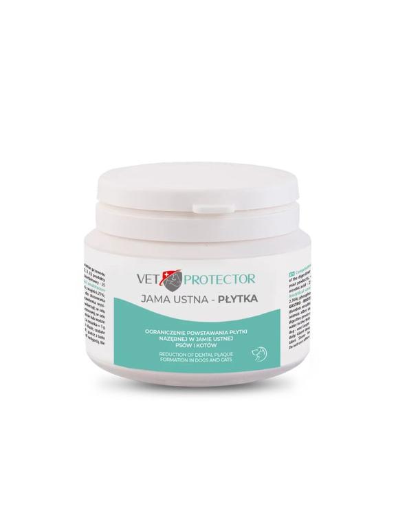VET PROTECTOR® JAMA USTNA – PŁYTKA – proszek do higieny jamy ustnej psa i kota 60 g