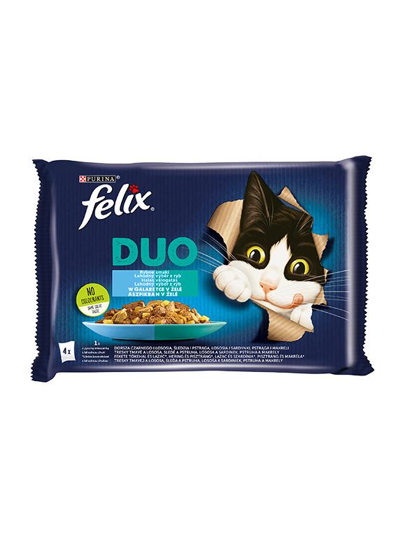 FELIX Duo Rybne Smaki w galaretce 4x85g