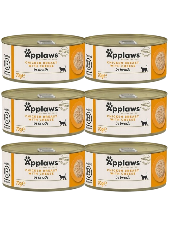 Applaws Cat Kurczak i Ser 6x70g PUSZKA