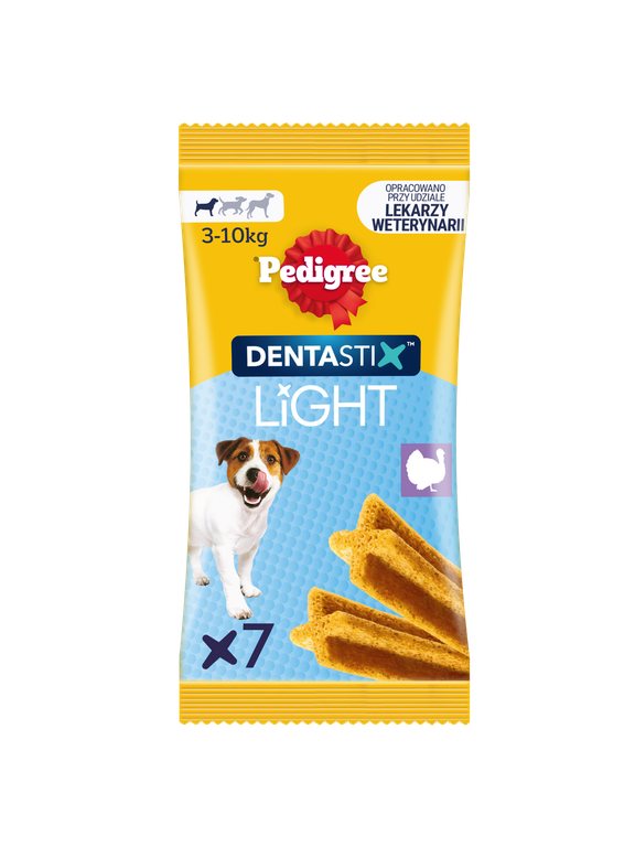 Pedigree Dentastix Light Dental Chews Małe rasy Przysmaki dla psów 7 szt - 58g