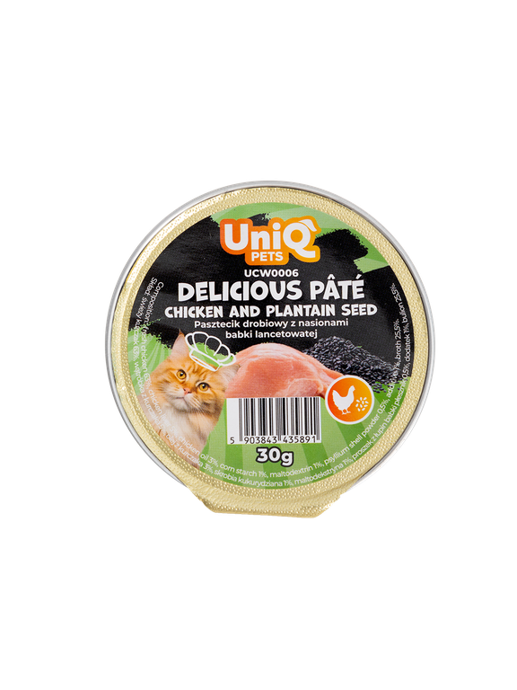 UNIQ PETS KARMA MOKRA DLA KOTA ROYAL BEEF pasztecik drobiowy z babką płesznik 30 g x 8 szt
