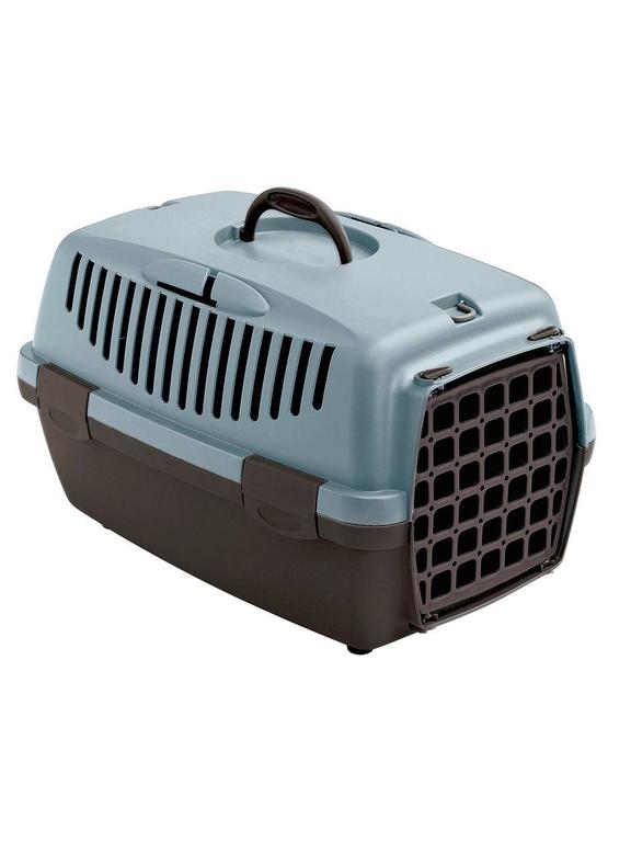 STEFANPLAST Transporter Gulliver 1 z plastikowymi drzwiczkami szaro-niebieski 48 x 32 x 31 cm