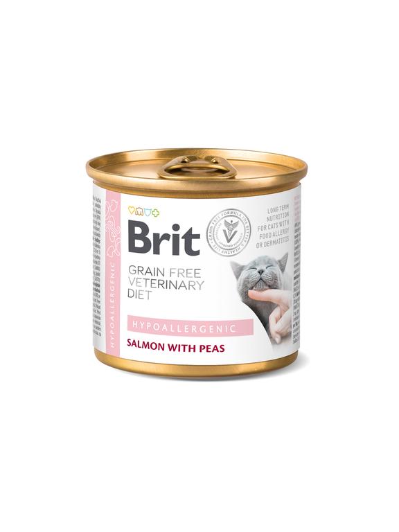 Brit gf veterinary diets cat Hypoallergenic 200g
