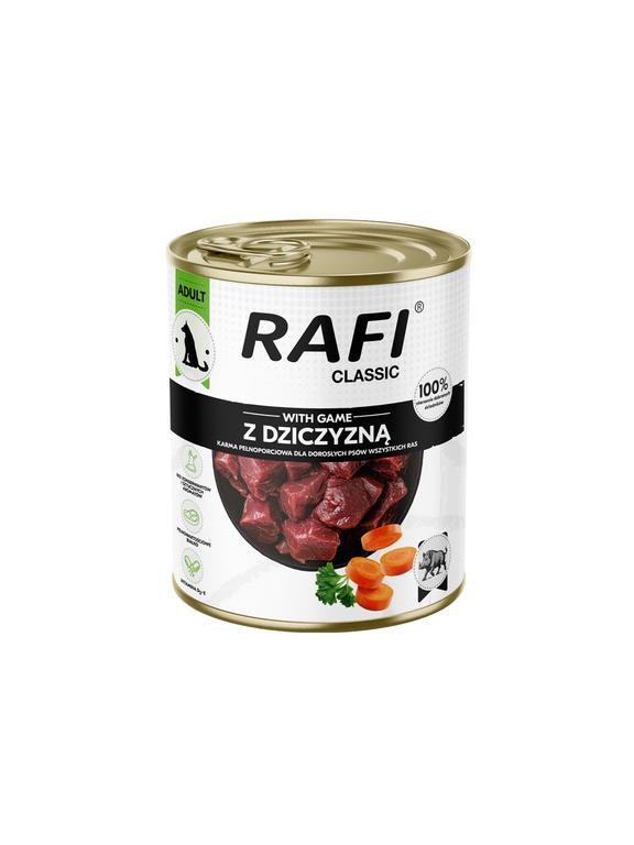DOLINA NOTECI Mokra karma dla psa Rafi Classic z dziczyzną 800g