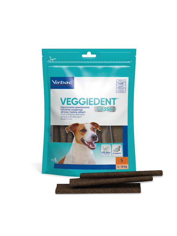 Virbac Veggiedent Fresh Gryzak S (5-10kg) 15sztuk