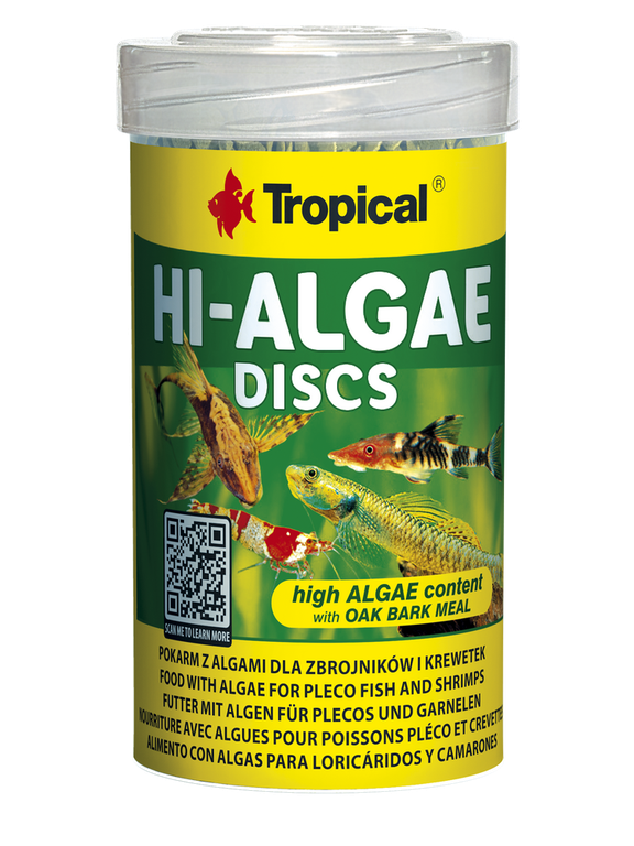 TROPICAL HI-ALGAE DISCS 250ML/150G