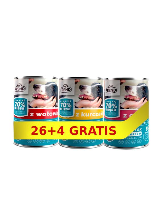 Frendi kawałki w delikatnym sosie Mix smaków 30x400g