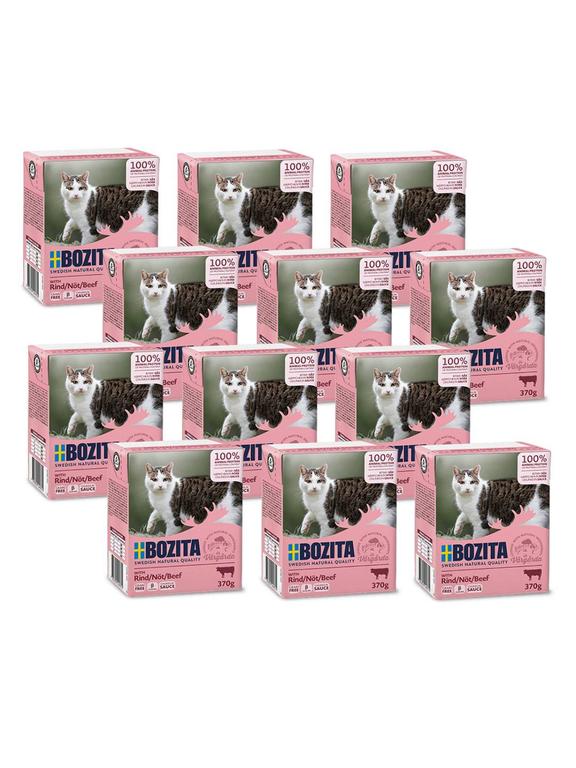 BOZITA Cat Wołowina W Sosie 12x370g