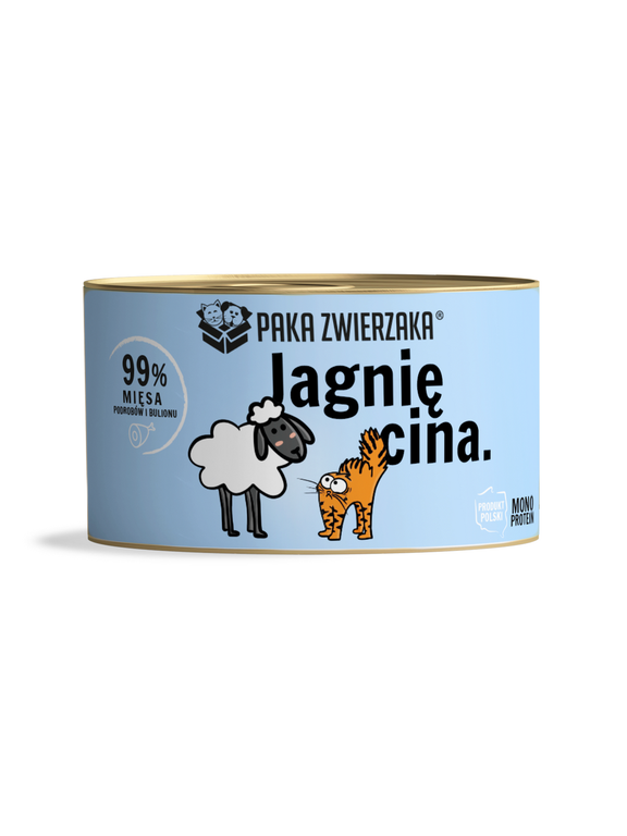 Paka Zwierzaka- karma mokra dla kota jagnięcina 200g