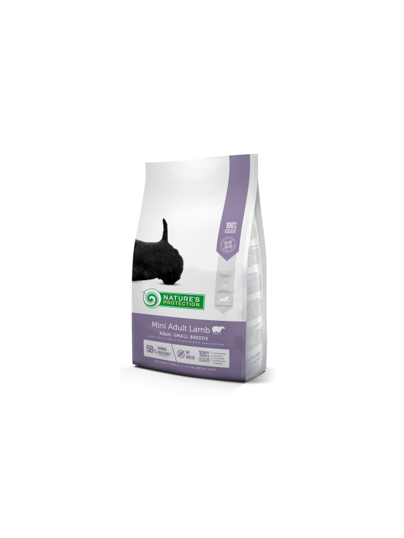 NATURES PROTECTION Mini Adult Lamb 7,5kg opakowanie uszkodzone ( 9263)!!!