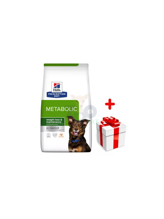 HILL'S PD Prescription Diet Metabolic Canine 4kg + niespodzianka dla kota GRATIS!