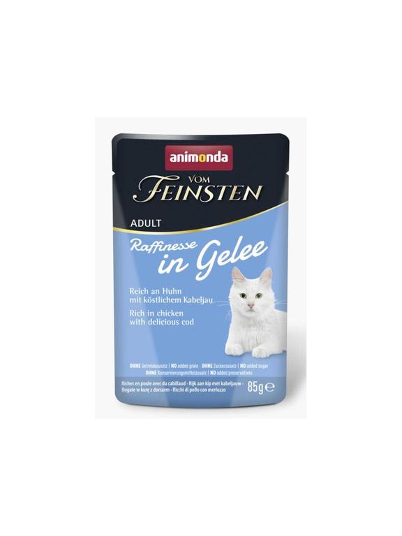 ANIMONDA Vom Feinsten Raffinesse kurczak z dorszem w galarecie 85g