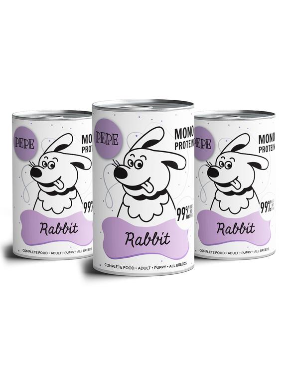 PEPE MONO PROTEIN Rabbit (królik) 3x400g
