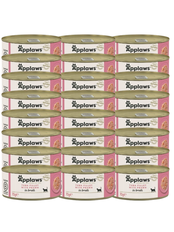Applaws Cat Tuńczyk z krewetkami 24x70g PUSZKA