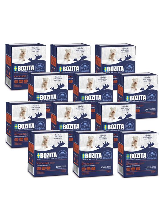 BOZITA Dog Junior:delikatny kurczak w galarecie 12x370g