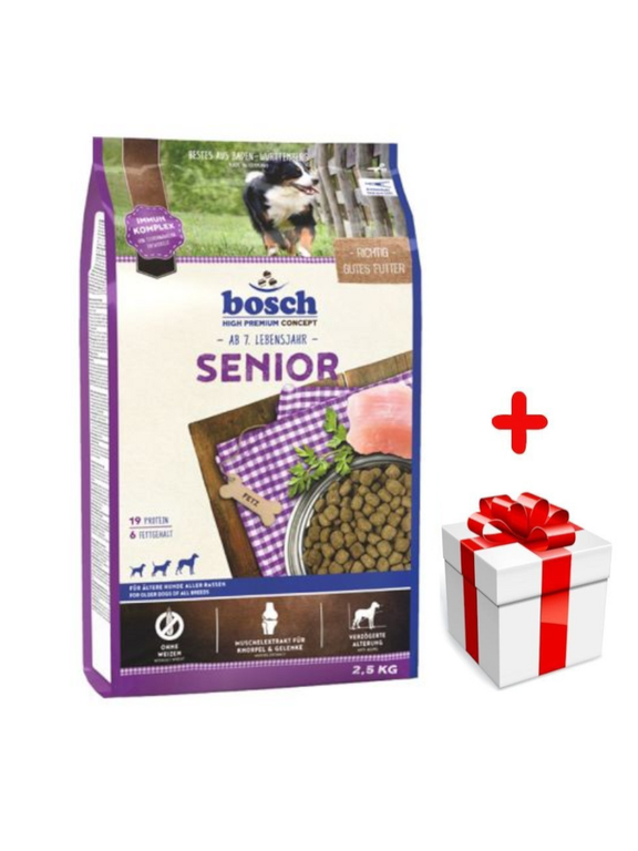 Bosch Senior (nowa receptura) 2,5kg  + niespodzianka dla psa GRATIS