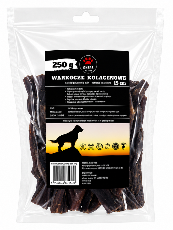 ONERS WARKOCZE KOLAGENOWE 15cm 250g