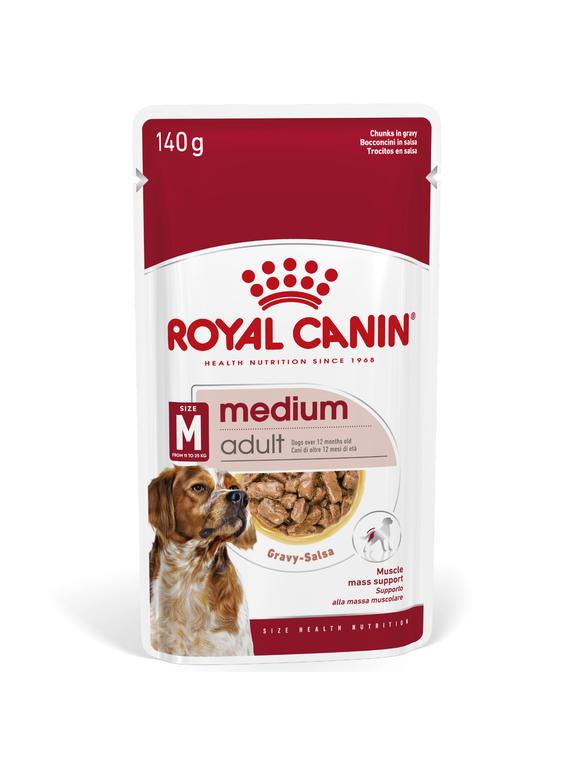 ROYAL CANIN Medium Adult 10x140g karma mokra w sosie dla psów dorosłych ras średnich