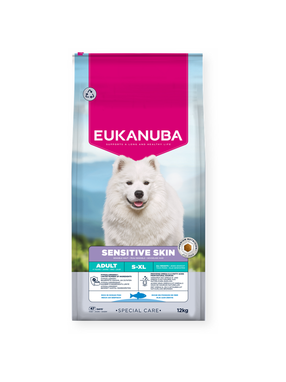 EUKANUBA Special Care Sensitive Skin dla dorosłych psów z wrażliwą skórą 12 kg