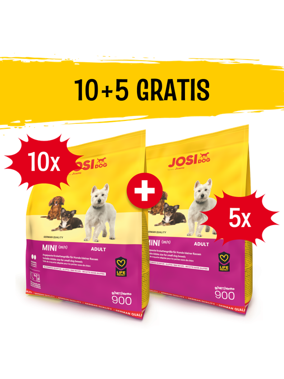 JOSERA JosiDog Mini 10x900g + 5x900g GRATIS!!!
