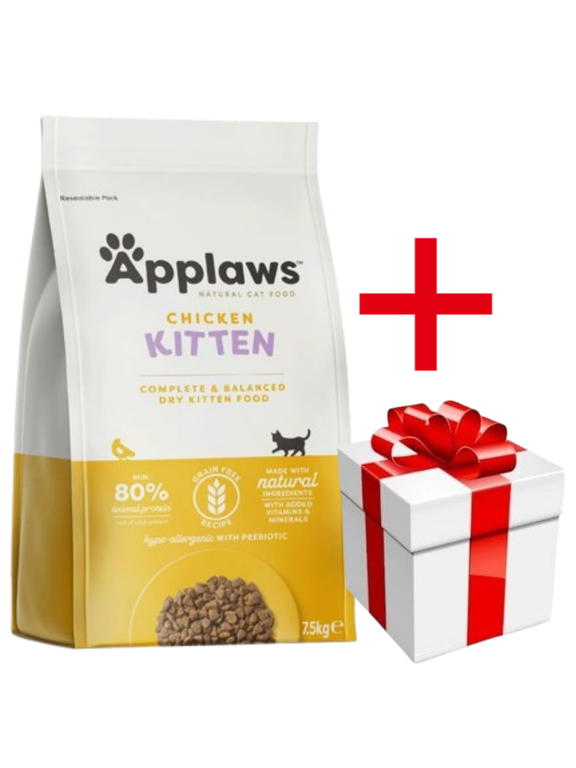 Applaws Kitten Chicken Sucha Karma dla kociąt 7,5kg + niespodzianka dla kota GRATIS!
