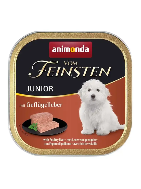 ANIMONDA Dog Vom Feinsten Junior smak: wątróbka drobiowa 150g