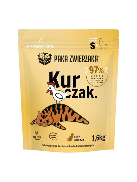 Paka Zwierzaka - Karma sucha KOT Kurczak KOCIĘTA "S'' 1,6kg