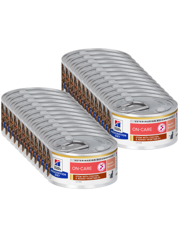 HILL'S PD Prescription Diet Feline On-Care Chicken&Vegatables Stews 24x82g