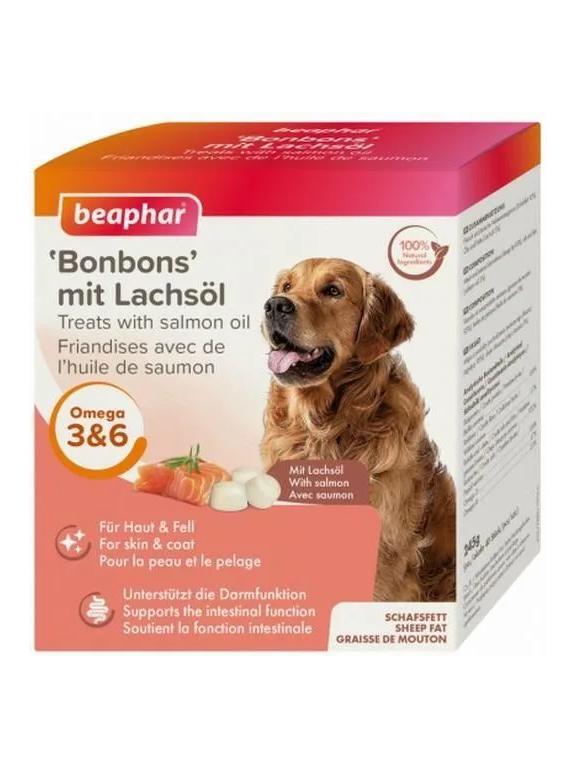 Beaphar LACHSÖL BONBONS 245g. - praliny z łososiem 40szt