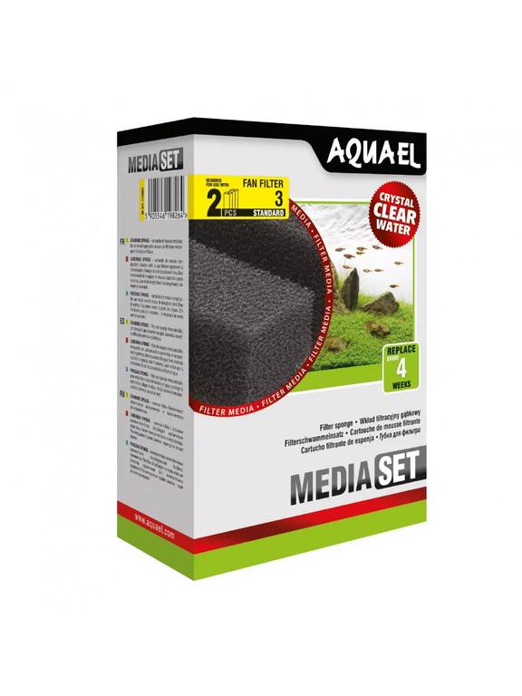 AQUAEL Wkład filtracyjny gąbkowy FAN 3 PLUS (2SZT)