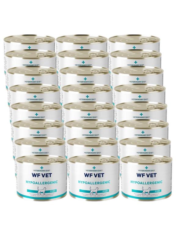 WF VET Hypoallergenic cat pork 24x200g