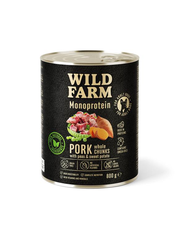 WILD FARM Monoprotein Pork 800g hipoalergiczna karma dla psa